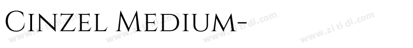 Cinzel Medium字体转换